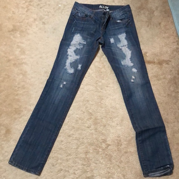 ALLOY Denim - Alloy LONG distressed jeans